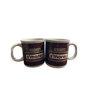 Hersheys Smores Coffee Mugs Set Of 2 Ceramic Collectible Drinkware